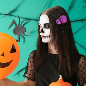Nouvelle épingle à cheveux d'Halloween pour enfants et adultes, accessoire pour cheveux en forme d'araignée 3D à faire soi-même pour la fête du Festival des Fantômes - Product Image 2