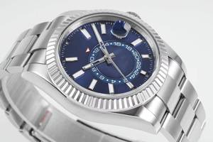 Luxury Super Quality Waterproof Mechanical Watch 42mm ZF Factory ETA 2824 Movement 32.69.34 904l Steel Multifunction blue dial - Product Image 3