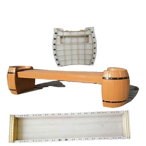 Reazone Giardino set Stampi decorativi prefabbricati in calcestruzzo di cemento panca in legno stampi in plastica per esterno giardino e cortile - Product Image 1
