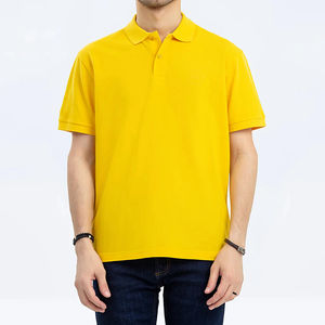 Polo à manches courtes pour homme personnalisé Design unique 100% Coton respirant Anti-rides Nouvelle saison Motif solide - Product Image 1