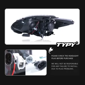 Kit de modernisation des phares pour Toyota Prius 2012-2015, modifié avec des feux de jour dynamiques (DRL) et des clignotants LED, accessoires auto. - Product Image 4