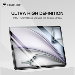 HEYBINGO E-touch Box <span class=keywords><strong>Verre</strong></span> <span class=keywords><strong>trempé</strong></span> facile à installer pour IPad/Ipad Air/Pro 12.4-13 pouces antistatique et bulle sans outils - Product Image 6