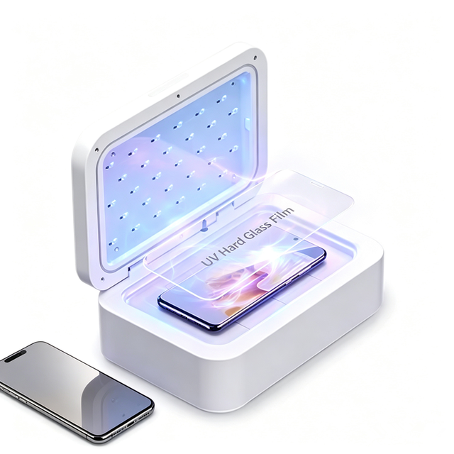 UV Curing Machine with Vacuum Adsorption for UV Screen Protector After Cutting & Laminating on Mobile Phones