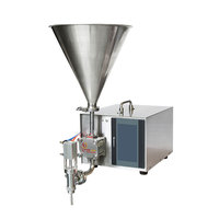 Machine de remplissage de sauce tomate, miel, haute précision 316L avec trémie de mélange et de chauffage
