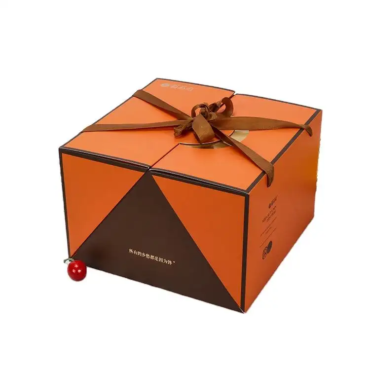 Premium surpresa laranja com borboleta doces cosméticos mistério caixa de presente, luxo dia dos namorados casamento nupcial companheiro caixa de presente