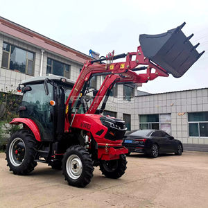 Tracteurs <span class=keywords><strong>agricoles</strong></span>, mini tracteur agricole 4x4, tracteur à roues avec chargeur frontal et pelle arrière - Product Image 1