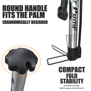 Pompe à main portable BAIMEI en alliage d'aluminium 120 Psi pour VTT et vélo de route, accessoires de vélo - Product Image 3