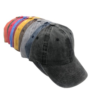 Gorra de béisbol unisex vintage de algodón lavado con logo personalizado al por mayor, gorra de camionero ajustable, gorra deportiva teñida y desgastada, gorra de papá en blanco. - Product Image 3