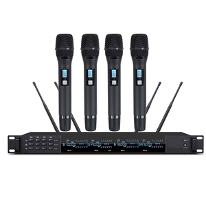 Système de microphone sans fil portable simple karaoké professionnel avec écran pour système de son surround - Product Image 1