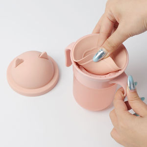 360 Training Silicone Baby Sippy Cup 200mL Taza de agua Vajilla infantil Venta al por mayor Servicio ODM/OEM Taza de silicona suave para niños - Product Image 3