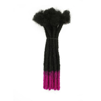 Extensions de dreadlocks 100 % faites à la main en cheveux humains afro crépus pour crochet – Vente en gros