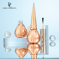Vente en gros de flacons en verre pour vernis à ongles personnalisés, 15 ml, forme unique, fournisseur d'emballages pour vernis à ongles UV