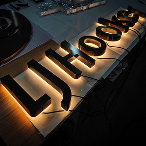 <span class=keywords><strong>3D</strong></span> Thư ký tùy chỉnh Acrylic kênh chữ backlit Led chiếu sáng kinh doanh quảng cáo bảng hiệu dẫn đăng ký - Product Image 6