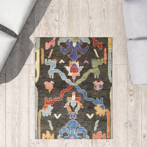 Tapis géométrique moderne de luxe en laine dorée tuftée à la main, à poils mi-longs et épais, pour salon, tapis d'appoint de table basse, tapis décoratif - Product Image 3