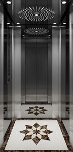 Lift penumpang traksi tanpa gigi ramah lingkungan hemat ruang keselamatan Tinggi lift rumah tanpa celah - Product Image 5