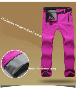 Pantalones térmicos de senderismo para <span class=keywords><strong>mujer</strong></span>, ropa impermeable para deportes al aire libre, escalada, <span class=keywords><strong>montaña</strong></span>, Camping, Invierno - Product Image 3