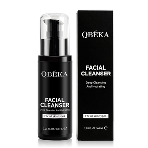 QBEKA Nettoyant <span class=keywords><strong>visage</strong></span> purifiant pour hommes, contrôle du sébum, rafraîchissant, non desséchant la peau - Product Image 3