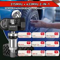 Capteur TPMS universel programmable 2 en 1 Autel MX-Sensor 315 MHz + 433 MHz, système de surveillance de la pression des pneus de niveau OE