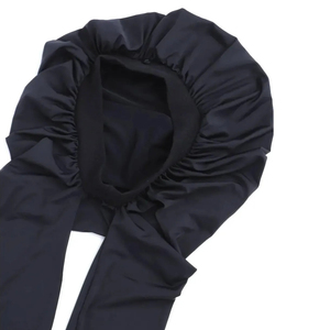 HZM-25594 レディース伸縮性バックル付きロングツーチューブナイトキャップターバン、ボタン付き、ロングヘア用ヘッドバンド、パンティストッキング、ボンネットに最適 - Product Image 6