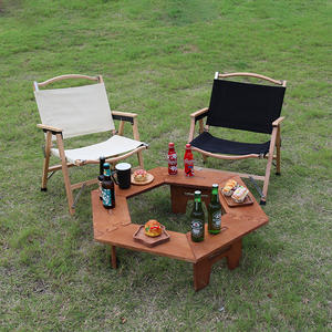 Outdoor <b>Foldable</b> <b>Picnic</b> <b>Table</b> Barbecue Event <b>Tables</b> Folding Wooden Camping <b>Table</b> - Product Image 5