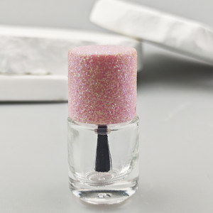 Flacon de vernis à ongles en verre vide personnalisé de 8 ml avec bouchon rose <span class=keywords><strong>FC113</strong></span> - Product Image 1