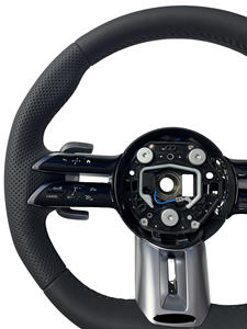 Volante Sportivo AMG in Pelle Completa Compatibile con Mercedes-Benz W213 C238 W463 W464 W222 C217 <span class=keywords><strong>CLS</strong></span> <span class=keywords><strong>C257</strong></span> W205 C63 S300 C43 AMG - Product Image 3