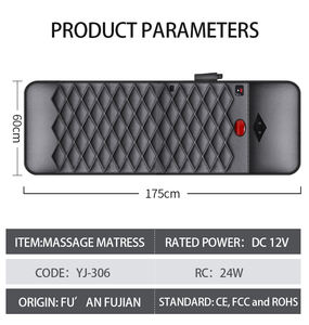 Массажный матрас для тела подушки безопасности Электрический нагрев вибратор матрас для спины шиацу подушка для кровати - Product Image 6