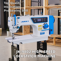 JK-9802 avec table à entraînement direct à grande vitesse à point noué Machine à coudre à usage industriel avec servomoteur intégré Nouveau