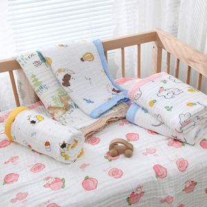 Couverture d'emmaillotage pour nouveau-né en tissu froissé, enveloppe en mousseline de coton pour bébé, couverture de réception et serviette de bain - Product Image 3