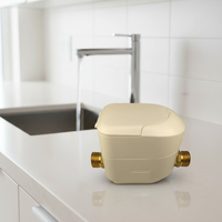 Compteur de débit d'eau à ultrasons avec RS485/M-BUS/LORAWAN/Pulse/4G/NB-IoT, filetage en laiton, IP68, R250, DC 24V, compteur d'eau à ultrasons OEM