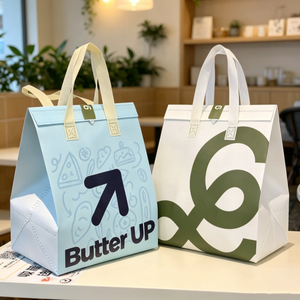 Bolsa Térmica Desechable Personalizada con Logotipo, de Tela No Tejida, para Café, Bebidas Frías, Té de Burbujas, Matcha, Leche, Helado - Product Image 1