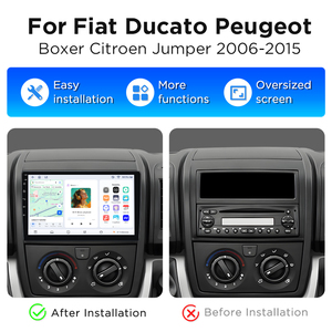Junsun <b>Wireless</b> Carplay Car Radio for Fiat Ducato Peugeot Boxer Citroen Jumper 2006-2015 Car GPS Navigation Multimedia Player - Product Image 2