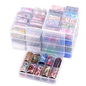 2022 SUMMER new styles nail wraps nail transfer foils with box packing