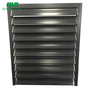 Panneaux de pare-soleil en aluminium à lamelles horizontales réglables, imperméables, pour fenêtres, murs-rideaux / panneaux à lamelles pour fenêtres - Product Image 1