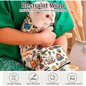 Bolsa de Sujeción para Mascotas, Autoadhesiva, Anti-Mordidas, Anti-Arañazos, Envoltura de Tela Fija para Perros y Gatos, Incluye Cortauñas - Product Image 3