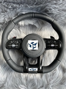 Volant en cuir <span class=keywords><strong>Mercedes</strong></span> <span class=keywords><strong>AMG</strong></span> cousu à la main pour <span class=keywords><strong>Mercedes</strong></span> <span class=keywords><strong>AMG</strong></span> GT <span class=keywords><strong>CL</strong></span> CLS CLA A E S C36 G63 C43 ML SL W204 W213 W211 W205 - Product Image 3