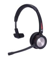 Headset nirkabel dengan mikrofon, Headset Bluetooth 5.2 dengan peredam bising mikrofon untuk pengemudi truk pusat panggilan kantor, Blu