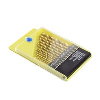 Jeu de forets métalliques 13 pièces, foret droit pour plusieurs tailles, accessoire de perçage