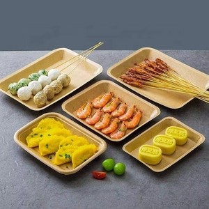 Caja de embalaje de papel Kraft de cartón para llevar Barco de patatas fritas para patatas fritas Perros calientes - Product Image 1