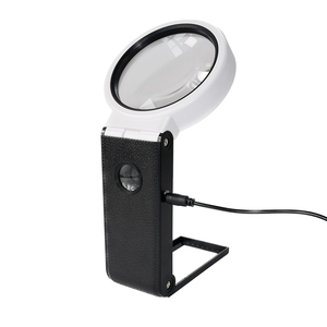 Hot bán <span class=keywords><strong>6x</strong></span> 25x đa chức năng cầm tay kính lúp máy tính để bàn gấp LED chiếu sáng kính lúp để đọc - Product Image 2