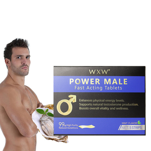 Stock OEM de bandelettes d'amélioration pour hommes agrandisseur de racine d'Ashwagandha de croissance de 3 pouces épaissir et plus longtemps pilules pour adultes aromatisées à la menthe - Product Image 1