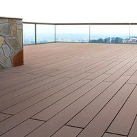 Dalles de terrasse en WPC écologiques DONGJIAN, dalles de terrasse extérieures, emboîtables, antidérapantes, avec garantie de 5 ans pour jardin sur toit