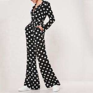 Tuta primavera autunno pantaloni a vita elastica da <span class=keywords><strong>donna</strong></span> pagliaccetto in <span class=keywords><strong>cotone</strong></span> manica lunga da <span class=keywords><strong>donna</strong></span> tute corte - Product Image 5