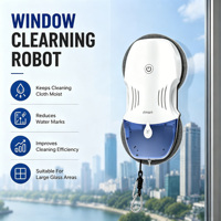 Robot Limpiacristales Eléctrico Inteligente T10 Pro 120ml con Doble Boquilla y Motor sin Escobillas Automático