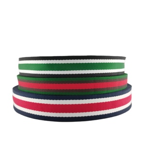 Vente en gros de sangle en polyester pour sangle de sac <span class=keywords><strong>ruban</strong></span> <span class=keywords><strong>sergé</strong></span> intercolore pour sangle accessoires vestimentaires - Product Image 1