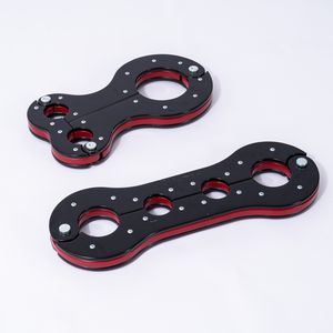 Puños de muñeca y cuello de 3 agujeros de madera maciza de alta resistencia, BDSM juguete de castigo y sujeción, sujeción resistente de múltiples agujeros para adultos - Product Image 5