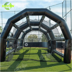 Cage de golf <span class=keywords><strong>gonflable</strong></span> verte blanche commerciale castello gonfiabile maison de rebond château videur pour bébé jouer hpfburg cage de filet de golf bo - Product Image 3