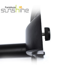 Pipe ronde à manger Table à thé jambe luxe prix usine vente fonte noir café haute qualité métal croix Base piédestal acier - Product Image 4