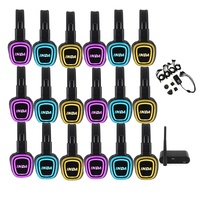 Headphone Silent Disco Nirkabel Sistem HI-FI Baru dengan Headband Logam/Over Ear untuk Yoga, Pesta Dansa