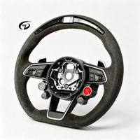 Volant en cuir et fibre de carbone avec LED, compatible avec Audi TT R8 TTRS TTS MK2 MK3 RS7 RS6 RS5 RS4 RS3 S3 S4 S5 S6 S7 A4 A6